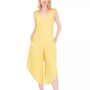 Vince Camuto - Yellow Tie Strap Jumpsuit - Small